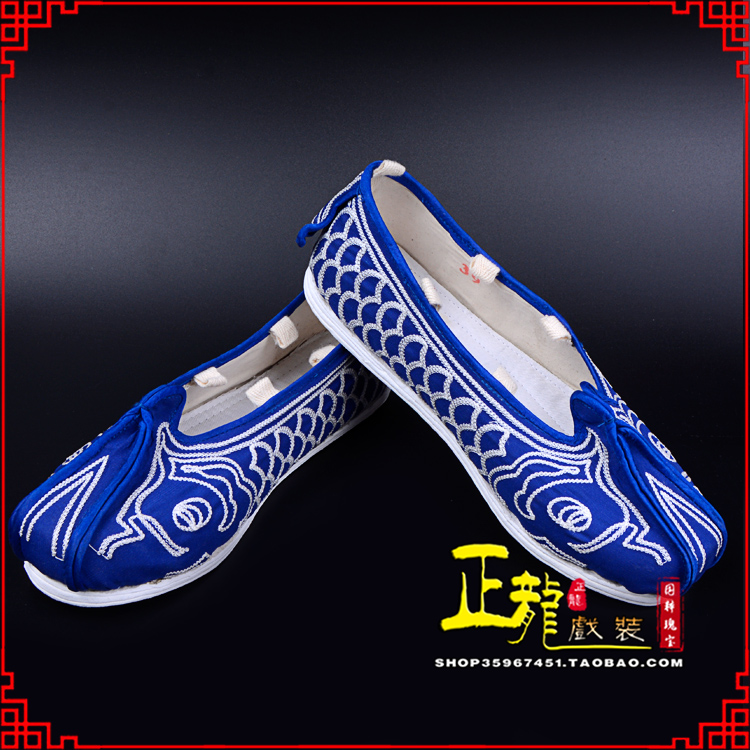 平凉戏鞋舞台演出鞋水路英雄三义斋布底鱼鳞洒