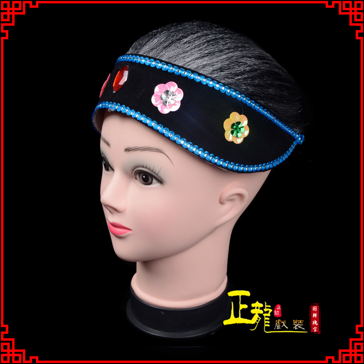 平凉老旦媒婆穷老太婆假发套 老旦头套