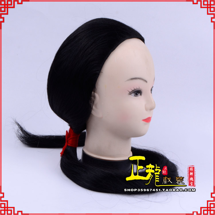 平凉古装影视演出头套花旦假发 真发古装发