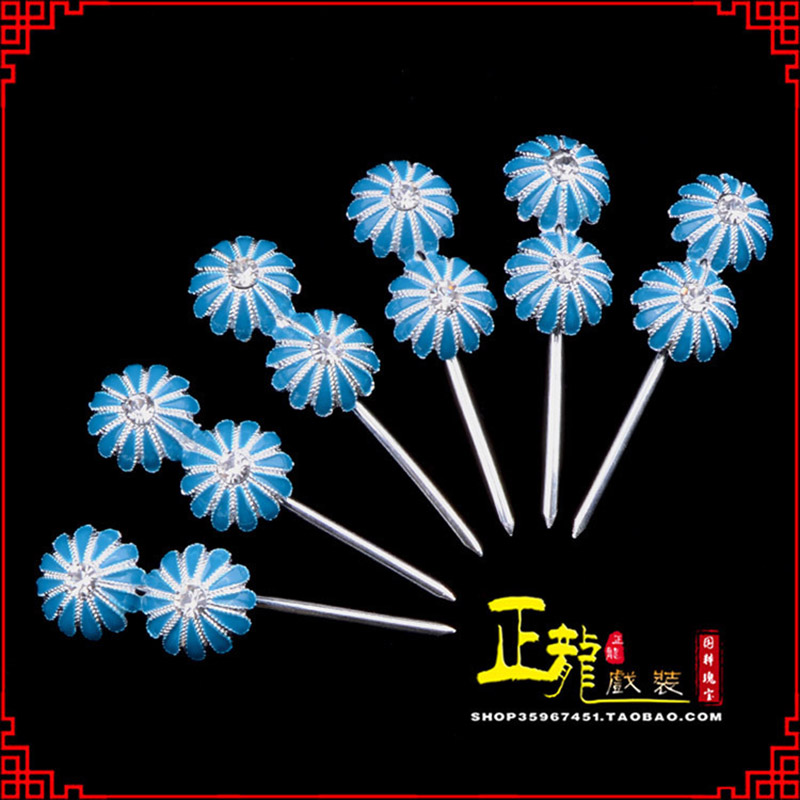 平凉头面泡子旦角化妆头饰 仿点绸泡子