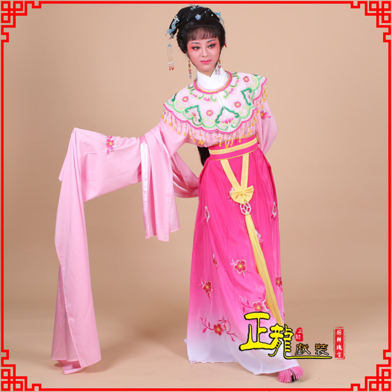 平凉水袖青衣练功花旦服 梅花古装衣